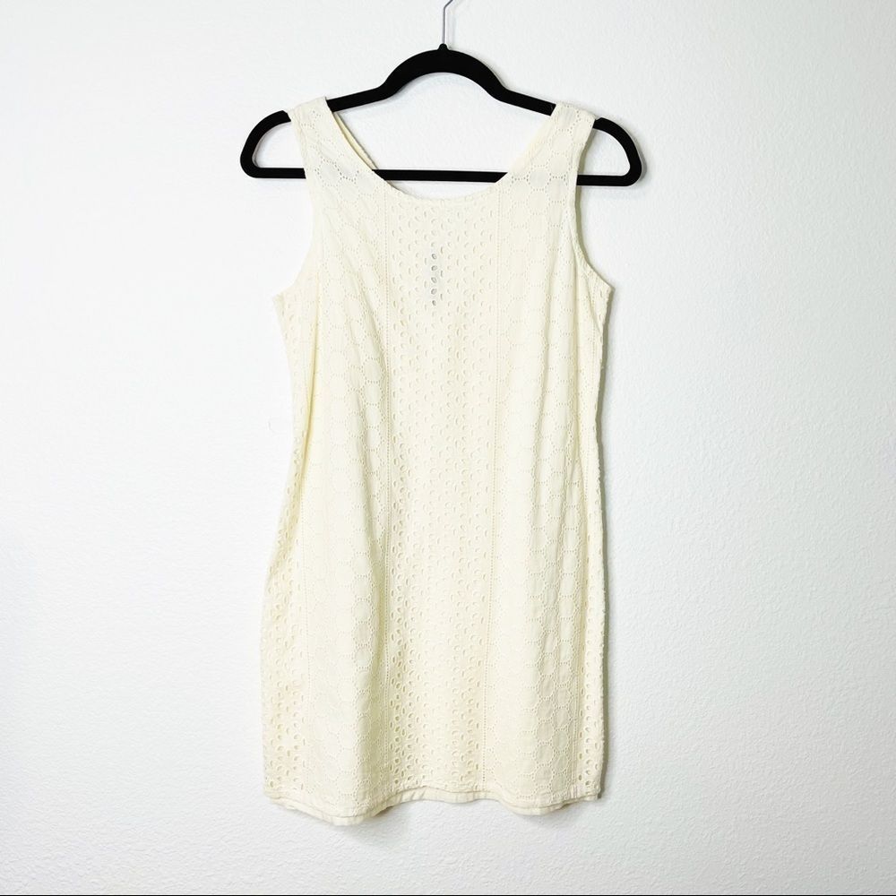 Hey! 100% Cotton Gemoetric Bohemian Off White Tank dress